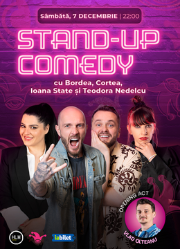 The Fool: Stand-up comedy cu Bordea, Cortea, Ioana State și Teodora Nedelcu