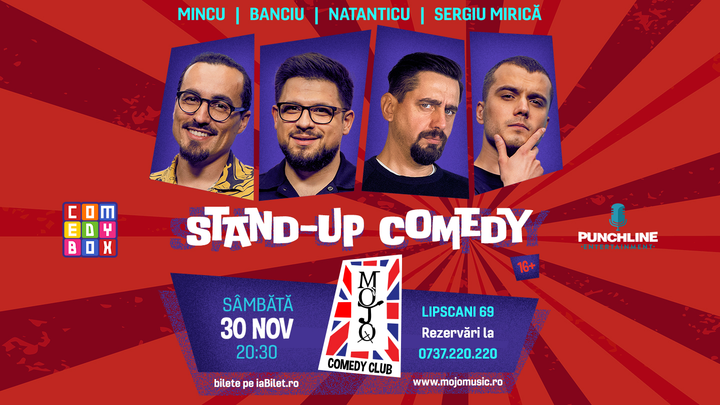 Stand-up Comedy cu Natanticu, Banciu, Sergiu Mirică și Mincu