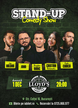 Stand-up Comedy cu Nonic, John, Cristina Botezatu, Giurcă & Holban