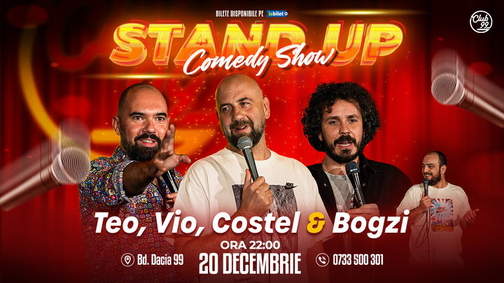 Stand up Comedy cu Teo, Vio, Costel - Bogzi la Club 99