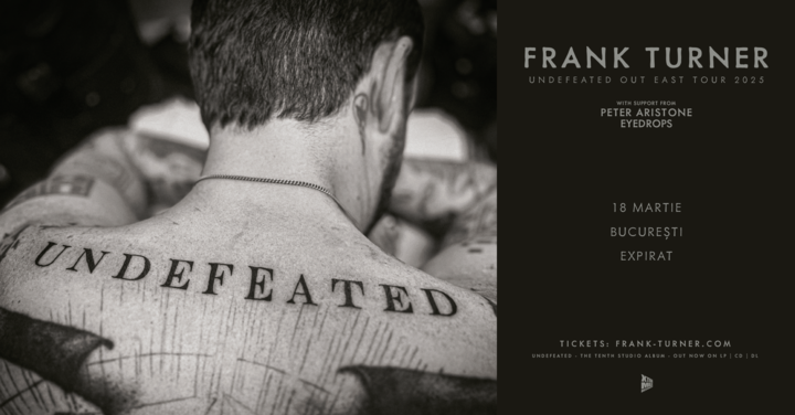 Frank Turner • Undefeated Out East Tour •