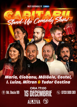 Stand up Comedy Caritabil cu Maria Popovici, Ciobanu, Mălăele, Costel, Luiza, Mitran & Costina la Club 99