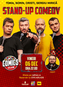 Stand-up cu Cristi, Toma, Sorin și Mirică la ComicsClub!