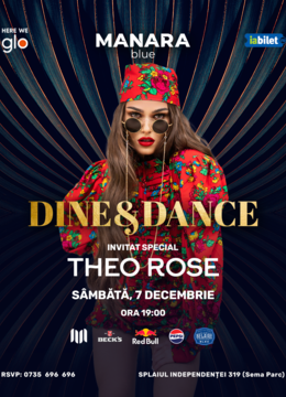 Theo Rose x Dine & Dance x Manara Blue