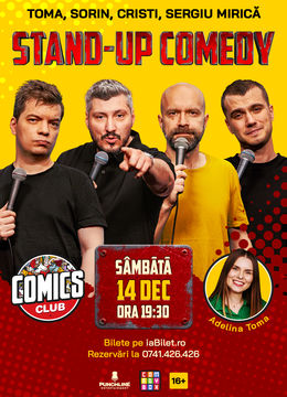 Stand-up cu Cristi, Toma, Sorin și Mirică la ComicsClub!