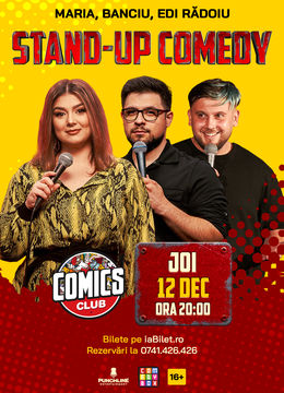 Stand-up cu Maria, Banciu și Edi la ComicsClub!