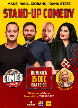 Stand-up cu Mane, Ioana State, Raul, Andrei Ciobanu și Edi la ComicsClub!