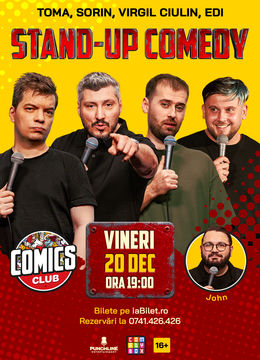 Stand-up cu Toma, Sorin, Edi și Virgil la ComicsClub!