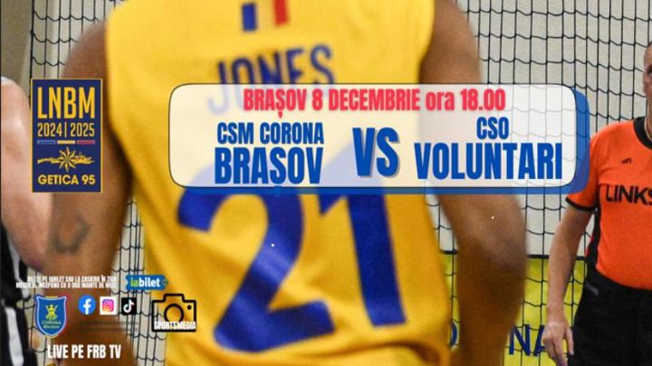 Brasov: Baschet CSM Corona Brasov - Voluntari
