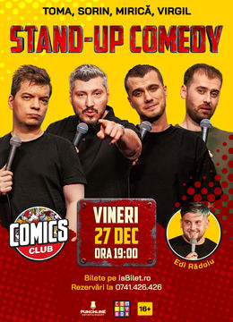 Stand-up cu Toma, Sorin, Virgil și Mirica la ComicsClub!