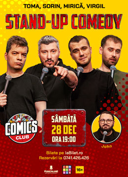 Stand-up cu Toma, Sorin, Virgil și Mirică la ComicsClub!