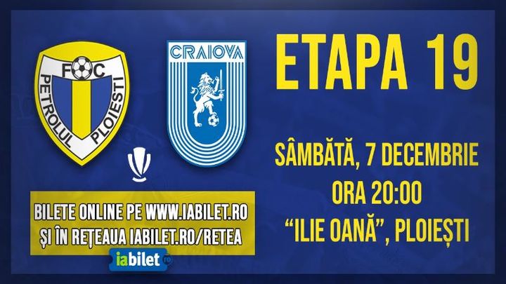 Ploiesti: FC Petrolul –  Universitatea Craiova • 07.12