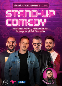 The Fool: Stand-up comedy cu  Mane, Frînculescu, Gherghe și Edi Vacariu