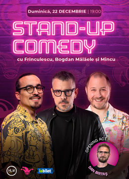 The Fool: Stand-up comedy cu Frînculescu, Bogdan Mălăele, Mincu și Dan Birtaș