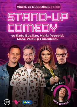 The Fool:  Stand-up comedy cu Radu Bucălae, Maria Popovici, Mane Voicu și Frînculescu