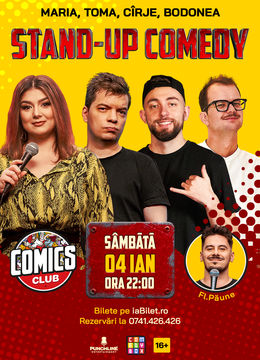 Stand-up cu Toma, Maria, Cîrje și Bodonea la ComicsClub!