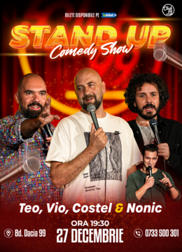 Stand up Comedy cu Teo, Vio, Costel - Bogdan Nonic la Club 99