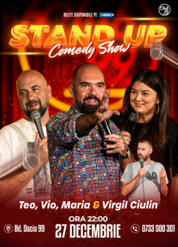 Stand up Comedy cu Teo, Vio, Maria - Virgil Ciulin la Club 99