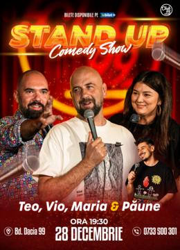 Stand up Comedy cu Teo, Vio, Maria Popovici - Florentin Păune la Club 99