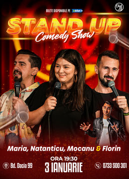 Stand up Comedy cu Maria Popovici, Natanticu, Mocanu - Florin Gheorghe la Club 99