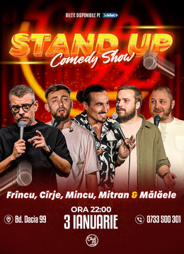 Stand up Comedy cu Frînculescu, Cîrje, Mincu, Mitran & Mălăele la Club 99