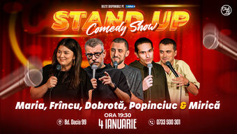 Stand up Comedy cu Maria Popovici, Frînculescu, Dobrotă, Popinciuc & Mirică la Club 99