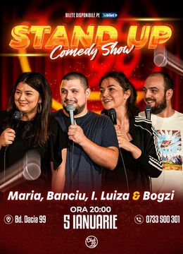 Stand up Comedy cu Maria Popovici, Banciu, Ioana Luiza & Bogzi la Club 99