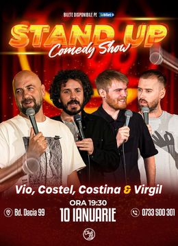 Stand up Comedy cu Vio, Costel, Tudor Costina & Virgil Ciulin la Club 99