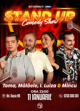 Stand up Comedy cu Toma, Mălăele, Ioana Luiza & Mincu la Club 99