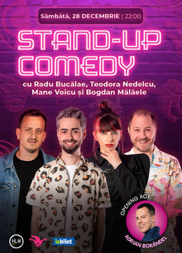 The Fool: Stand-up comedy cu Radu Bucălae, Mane Voicu , Bogdan Mălăele și Teodora Nedelcu