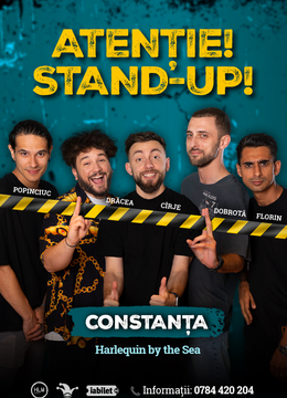 Constanța: Stand-up comedy cu Drăcea, Cîrje, Florin, Dobrotă și Popinciuc