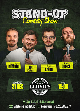 Stand-up Comedy cu George Dumitru, Paul Szabo, Edi Rădoiu & Radu Giurcă