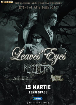 Cluj-Napoca: LEAVES EYES / NYTT LAND la FORM SPACE