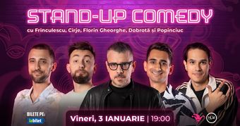 Stand-up comedy cu Frînculescu, Cîrje, Alex Dobrotă, Mirel Popinciuc și Florin Gheorghe