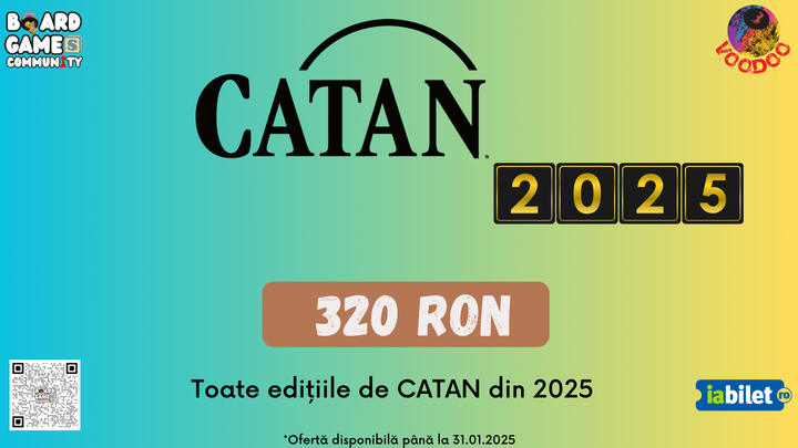 Abonament anual 2025 Catan - BoardGameCommunity Sibiu