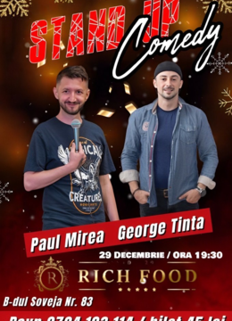 Constanța: Stand-up Comedy 2.0 A.I. Umor cu George Țintă și Paul Mirea