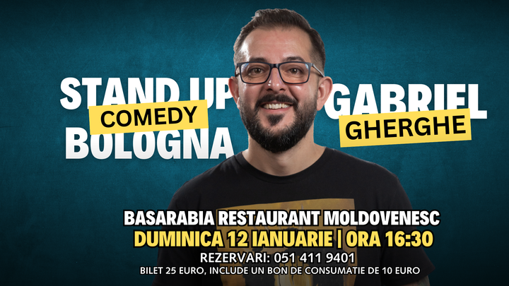 BOLOGNA | Stand-Up Comedy cu Gabriel Gherghe