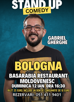 BOLOGNA | Stand-Up Comedy cu Gabriel Gherghe