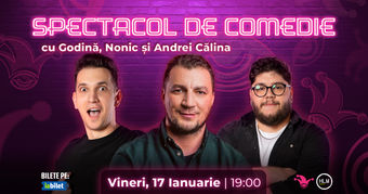 The Fool:  Stand-up comedy cu Godină, Bogdan Nonic și Andrei Călina