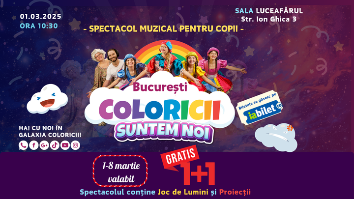 Coloricii suntem noi- Spectacol muzical pentru copii