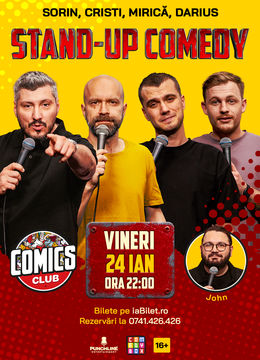 Stand-up cu Cristi, Sorin, Mirică și Darius la ComicsClub!