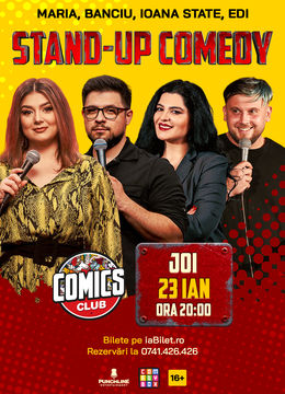 Stand-up cu Maria, Banciu, Ioana State și Edi la ComicsClub!