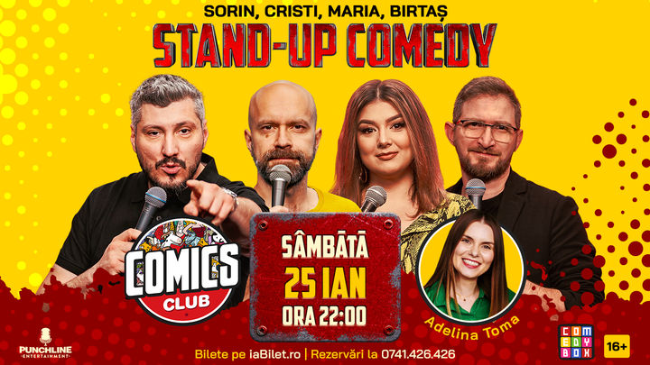 Stand-up cu Cristi, Sorin, Maria și Dan Birtaș la ComicsClub!