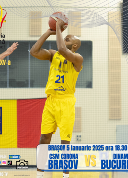 Brasov: Baschet CSM Corona Brașov – CS Dinamo București