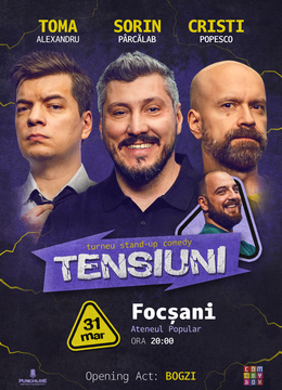 Focsani | Stand-up Comedy cu Toma, Cristi & Sorin Pârcălab