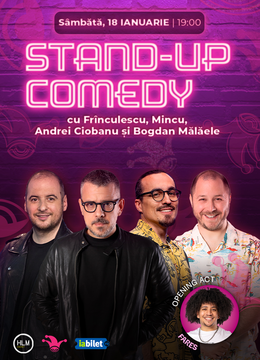 The Fool:  Stand-up comedy cu Andrei Ciobanu, Mincu, Frînculescu și Bogdan Mălăele