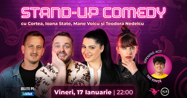 The Fool:  Stand-up comedy cu Nelu Cortea, Ioana State, Mane Voicu și Teodora Nedelcu