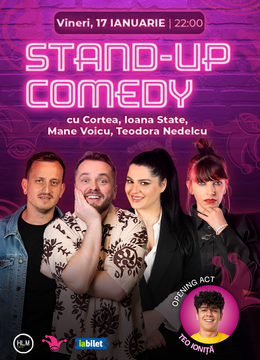 The Fool:  Stand-up comedy cu Nelu Cortea, Ioana State, Mane Voicu și Teodora Nedelcu