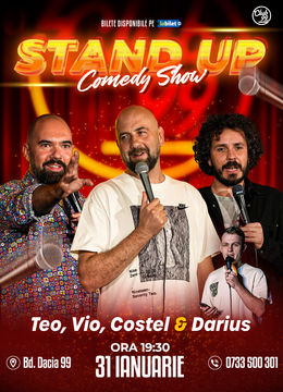 Stand up Comedy cu Teo, Vio, Costel - Darius Grigorie la Club 99