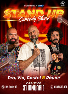 Stand up Comedy cu Teo, Vio, Costel - Florentin Păune la Club 99